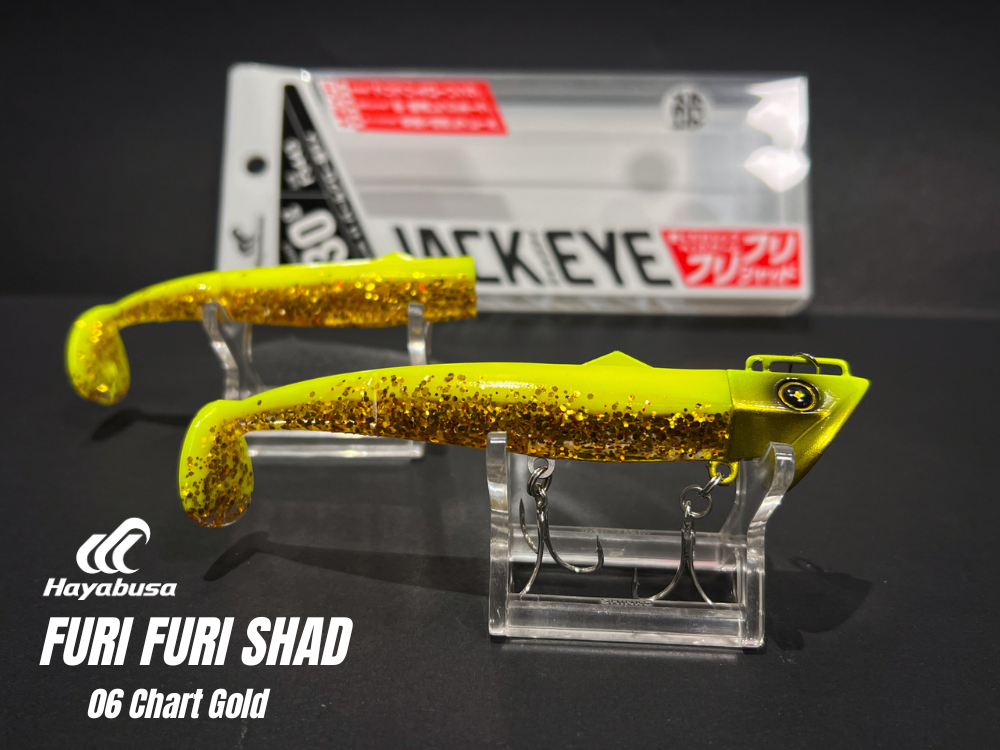 HAYABUSA FURI FURI SHAD 40g  SOFTBAIT vinilo de pesca corvina lenguado